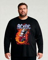 AC/DC Men's Big & Tall Long Sleeve Cotton T-Shirt